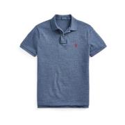 Blauw Polo Shirt met Rood Pony Logo Ralph Lauren , Blue , Heren