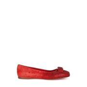 Elegante Ballerina Flats voor Vrouwen Salvatore Ferragamo , Red , Dame...