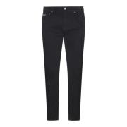 Ademende Slim-Fit Jeans Dolce & Gabbana , Black , Heren