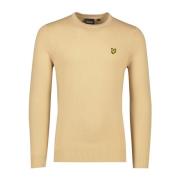 Beige trui met ronde hals Lyle & Scott , Beige , Heren