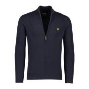 Donkerblauw Heren Vest met Rits Lyle & Scott , Blue , Heren