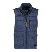 Donkerblauwe Zomer Bodywarmer Camel Active , Blue , Heren