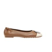 Beige Ballerina's Dames Schoenen Tory Burch , Beige , Dames