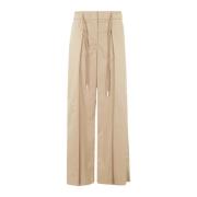 Stretch katoenen broek Peserico , Beige , Dames