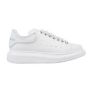 Witte Oversized Sneakers met Blauwe Details Alexander McQueen , White ...