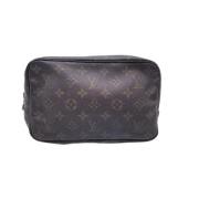 Pre-owned Canvas clutches Louis Vuitton Vintage , Brown , Dames