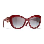 Ch5517 1759S6 Sunglasses Chanel , Red , Dames