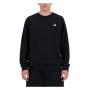 Zwarte sweatshirt met lange mouwen New Balance , Black , Heren