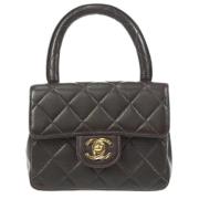 Pre-owned Leather chanel-bags Chanel Vintage , Brown , Dames