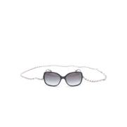 Ch5210Q 1663S6 Sunglasses Chanel , Black , Dames