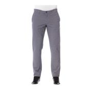 Blauwe Katoenen Jeans Pantalon Broek Trussardi , Blue , Heren