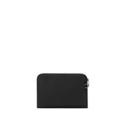 Zwarte Gehamerde Leren Clutch Tas Dolce & Gabbana , Black , Heren