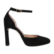 Zwarte Suède Pumps Paddy Unisa , Black , Dames