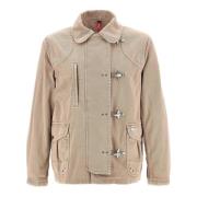 Archief Katoenen Jas Beige Fay , Beige , Heren