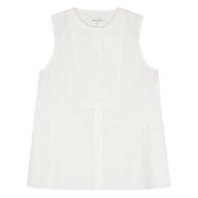 Stijlvolle Bib Top Maison Kitsuné , White , Dames