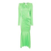 Groene Stretch-Design Draperende Jurk Alexandre Vauthier , Green , Dam...