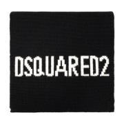 Wollen sjaal Dsquared2 , Black , Heren