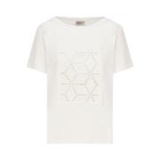 Casual T-shirt Luis Trenker , White , Dames