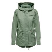 Lorca Parka Jas Only , Green , Dames