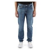 Slim Taper Five-Pocket Jeans Calvin Klein Jeans , Blue , Heren