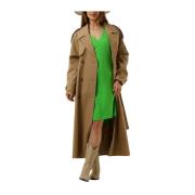 Solide Trenchcoat voor Dames Modström , Brown , Dames