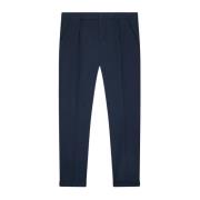 Blauwe Geplooide Chino Broek Dondup , Blue , Heren