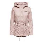 Lorca Parka Jas Only , Pink , Dames