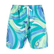 Blauwe Zwemshorts Regular Fit Moschino , Multicolor , Heren