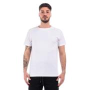 Wit Katoen Regular Fit T-Shirt Moschino , White , Heren