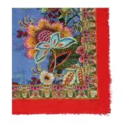 Bloemen-geïnspireerde Jacquard Sjaal Etro , Multicolor , Dames