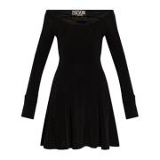 Jurk met lange mouwen Versace Jeans Couture , Black , Dames