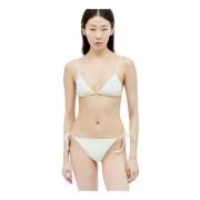 V-hals Bikini Set Lido , White , Dames