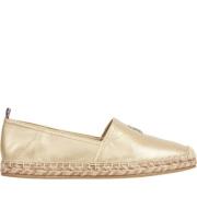 Gouden Platte Espadrilles Dames Schoenen Tommy Hilfiger , Yellow , Dam...