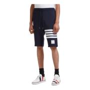 Jersey Sweat Shorts met Four Bar Motif Thom Browne , Blue , Heren