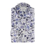 Casual Blauw Overhemd Profuomo , Multicolor , Heren