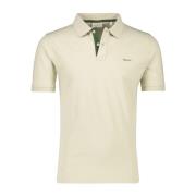 Beige Polo Met Korte Mouwen Gant , Beige , Heren