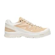 Suede Panel Lace-Up Sneakers Salomon , Beige , Heren