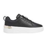 Lux Court Sneaker Zwart Dames Tommy Hilfiger , Black , Dames