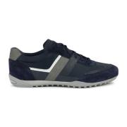 Blauwe Sneakers voor Mannen Geox , Blue , Heren