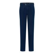 Klassieke Geplooide Jeans Eurex , Blue , Heren