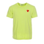 T-Shirts Comme des Garçons Play , Green , Heren