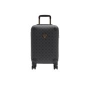 Elegant Coal Women's Suitcase Guess , Black , Dames