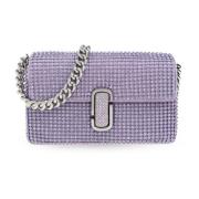 Mini The Rhinestone Schoudertas Marc Jacobs , Purple , Dames