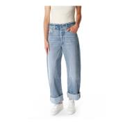 Baggy Cropped Straight Leg Jeans Citizens of Humanity , Blue , Dames