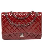 Pre-owned Leather chanel-bags Chanel Vintage , Red , Dames