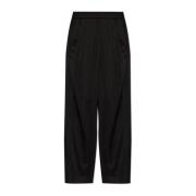 Satijnen broek Munthe , Black , Dames