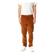 Straight Trousers Nudie Jeans , Brown , Heren