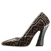 Pre-owned Fabric heels Fendi Vintage , Brown , Dames
