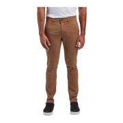 Cropped Trousers Gabba , Brown , Heren