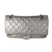 Pre-owned Leather chanel-bags Chanel Vintage , Gray , Dames